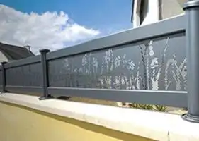 Clôture fer forgé moderne