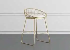 Chaise de bar en fer